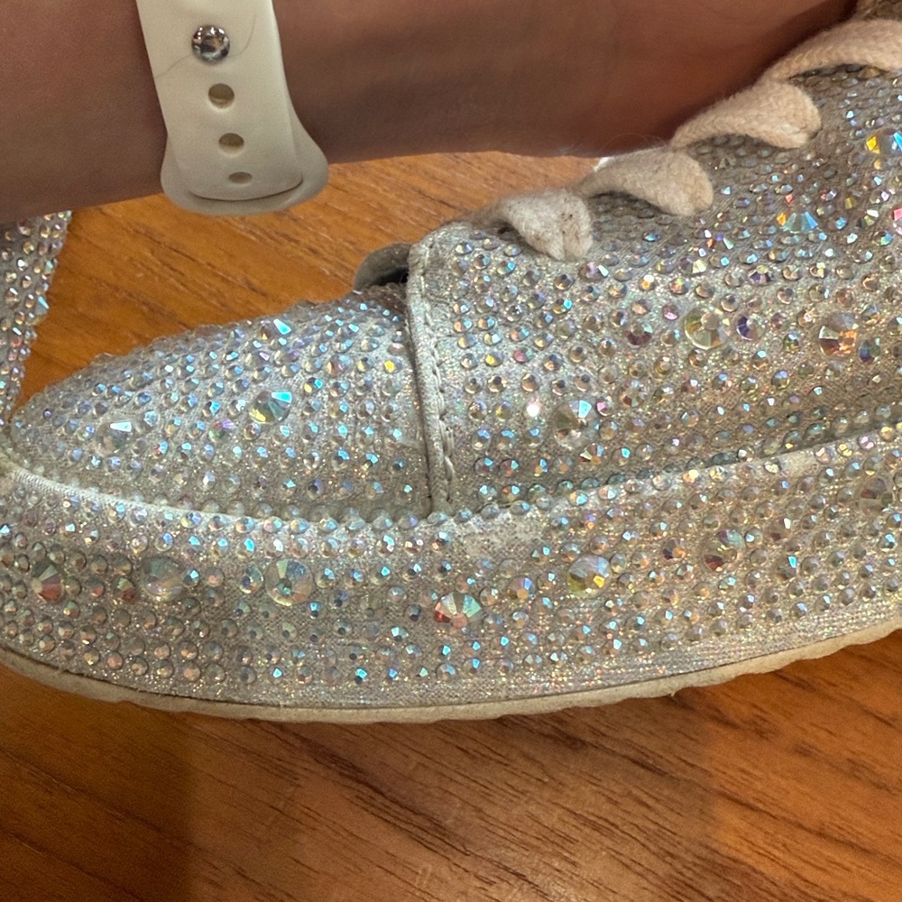INC Lola Silver Rhinestone Sneakers - Picture 10 of 10